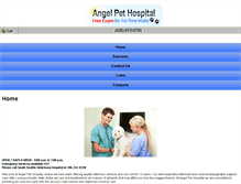 Tablet Screenshot of angelpethospital.com